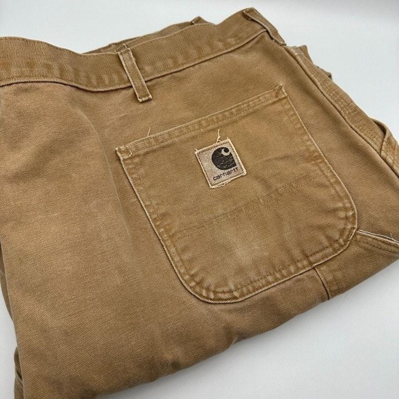 Carhartt Other - Carhartt Carpenter Pants Mens 44x30 Brown Vintage B11 BRN Duck Canvas Made USA